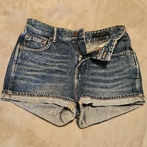 All Saints Blue Jean Shorts Vintage Style